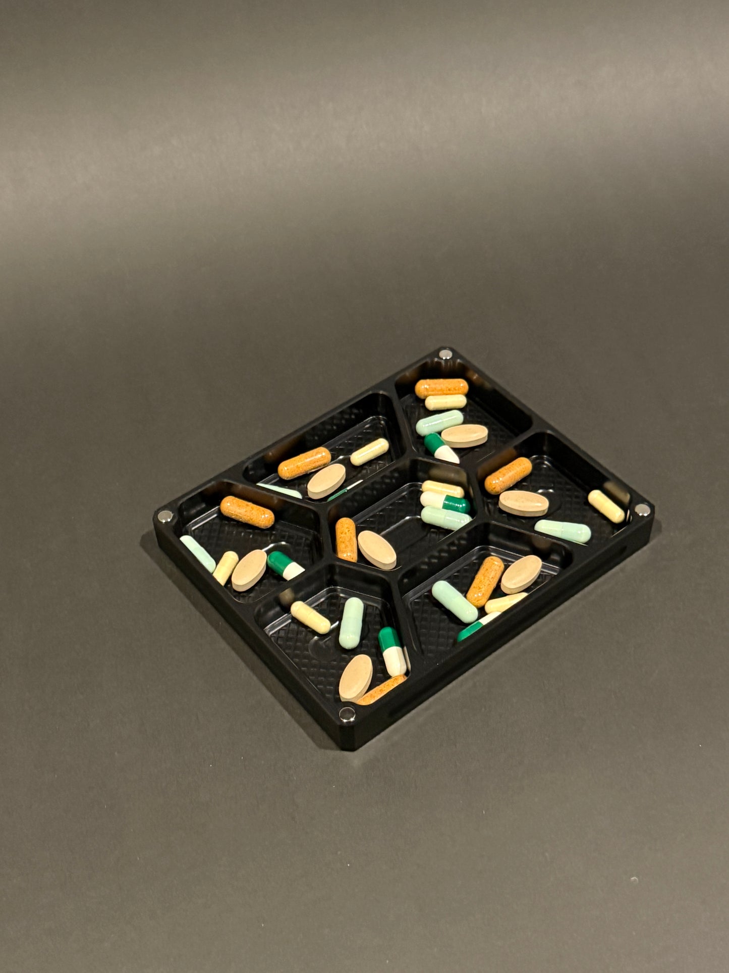 VITAMIN VAULT MINI - Anodized Black (Lidless)
